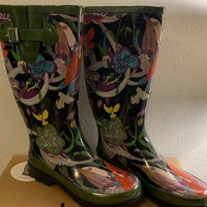 SAKROOTS (From The Sak)  Peace Rain Boots Womens 7